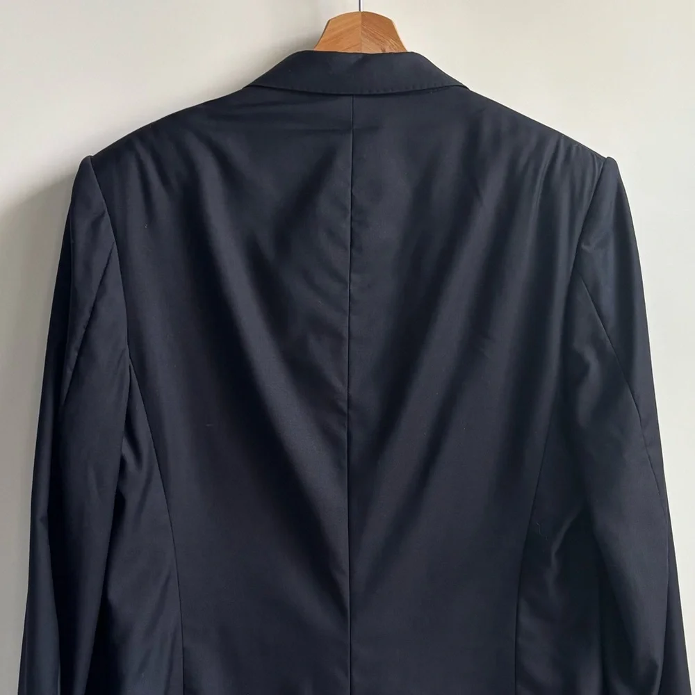 Canali Loro Piana Tyrone Wool Classic Black Men's Blazer Size 50